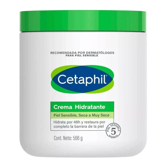 CETAPHIL, Crema Hidratante Grande 566g. Restaura Completamente la Barrera de la Piel, Clínicamente Probada, para Todo Tipo de Piel y Piel Sensible. Recomendada por Dermatólogos.