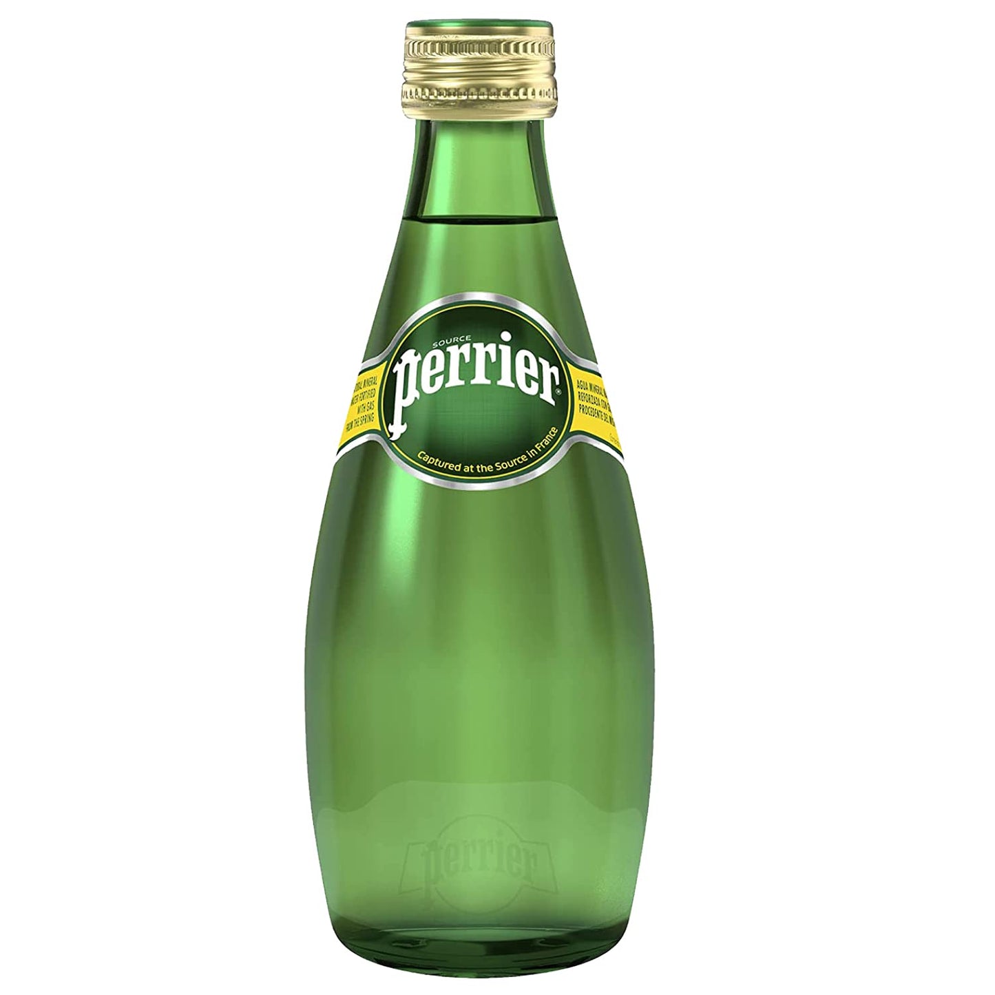 Perrier - Perrier, Agua de manantial gasificada. Paquete de 4 piezas con 330 ml c/u, 1.32 litros