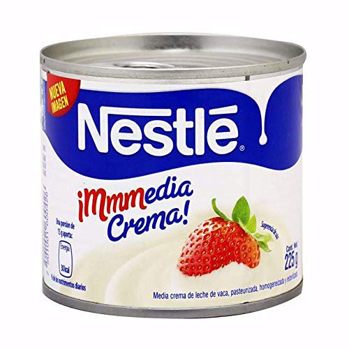 Nestlé - Nestlé Media Crema, Cocina Repostería Comida, 225 g, 8 piezas (Presentación puede variar)
