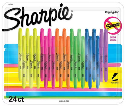 SHARPIE Accent, resaltadores, colores surtidos, paquete de 24
