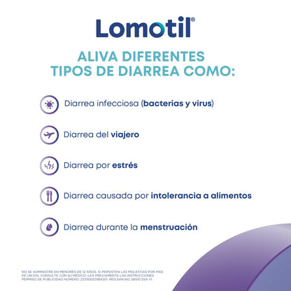Johnson's - Lomotil 8 tabletas 2 mg