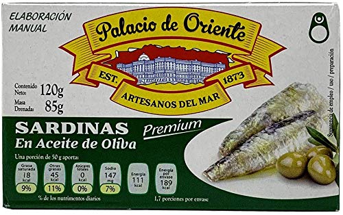 Palacio De Oriente - Sardinas En Aceite De Oliva Palacio De Oriente 3 Piezas De 120 G