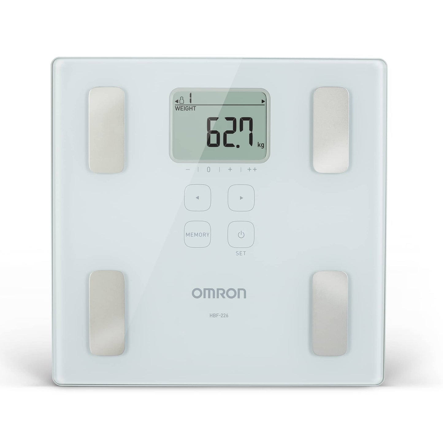 Omron - Omron Balanza Corporal para Niños y Adultos con 6 indicadores