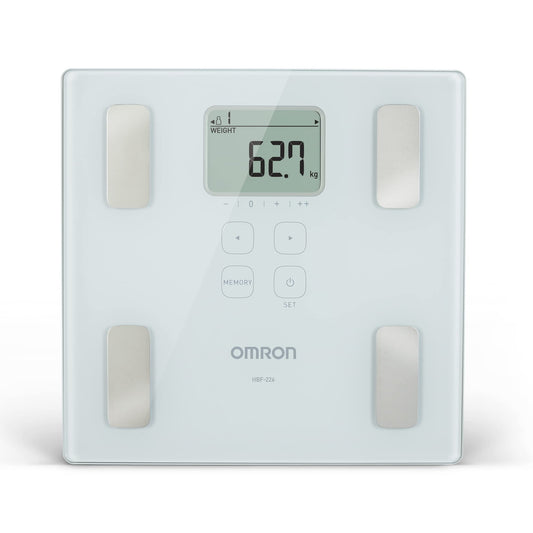 Omron - Omron Balanza Corporal para Niños y Adultos con 6 indicadores