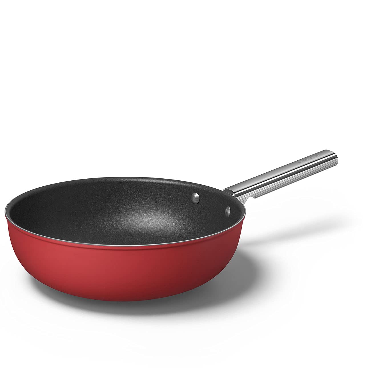 Smeg Cookware Rojo Wok de 12 pulgadas