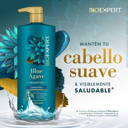 Shampoo Bioexpert Blue Agave Control Frizz, 1 l