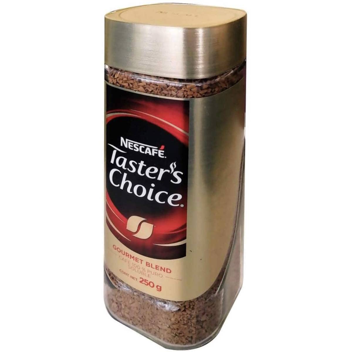 Taster´ Choice, Café 100% Puro Soluble Liofilizado, 250 gramos. Gourmet Blend