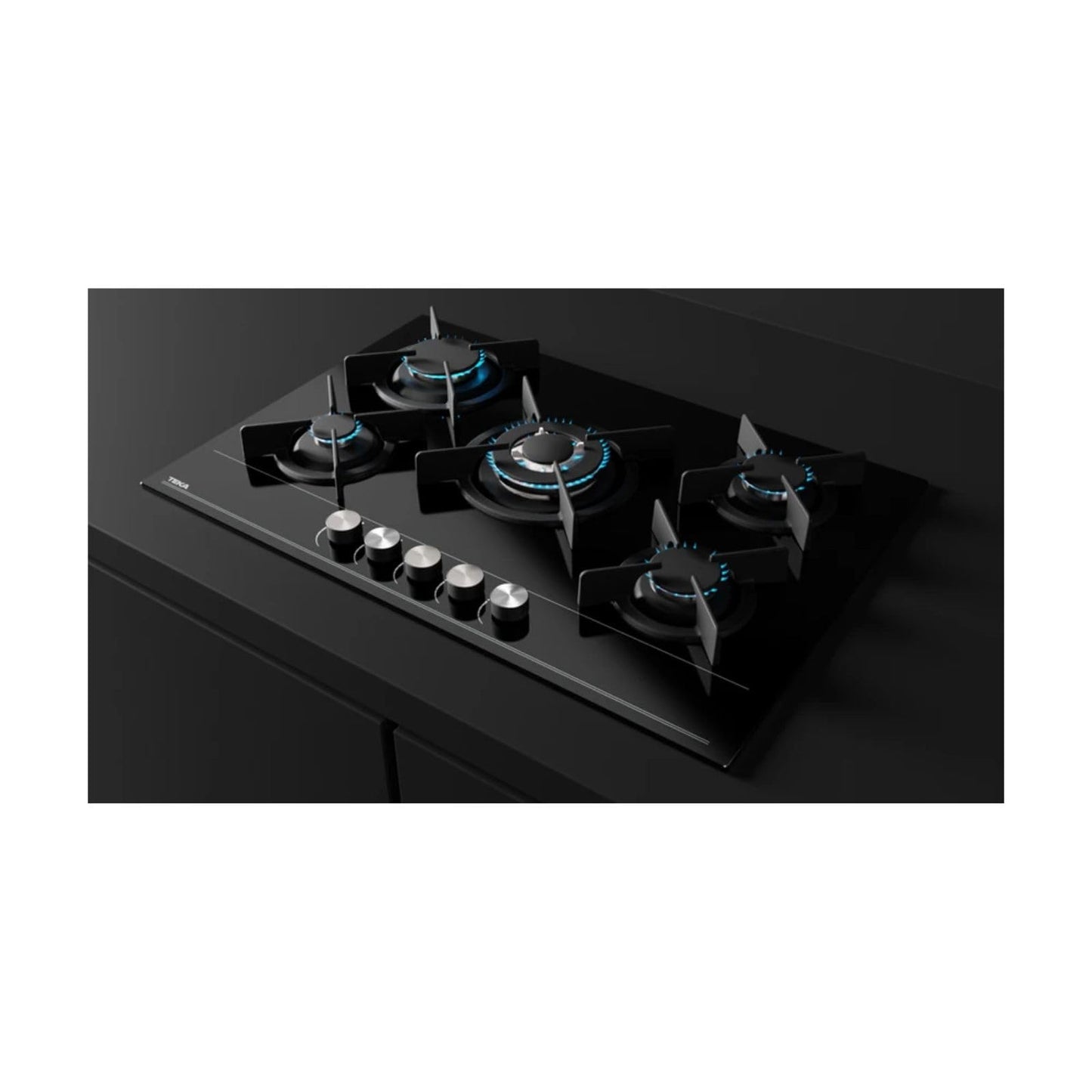 TEKA Combo Duetto Crystal Negro 75 Parrilla a Gas y Campana Extractora De Cocina