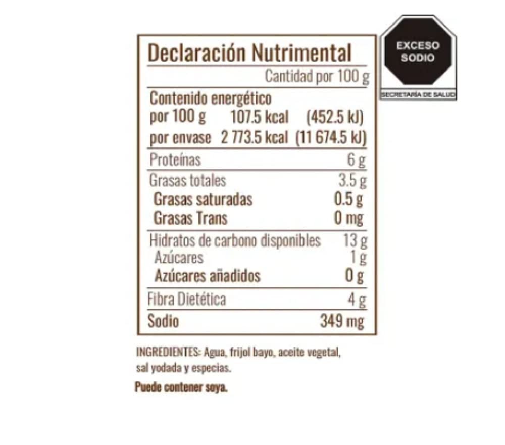 Isadora - Isadora los frijoles refritos en bolsa #1 en México I Saben a lo que deben saber I Frijoles refritos bayos I 6 pack 2.58 Kg I 6 bolsas de 430 g c/u I Sin Conservadores