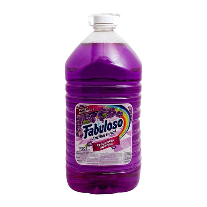 Fabuloso - limpiador multiusos, botella de 10 Litros, Fabuloso frescura activa antibacterial aroma lavanda fresca