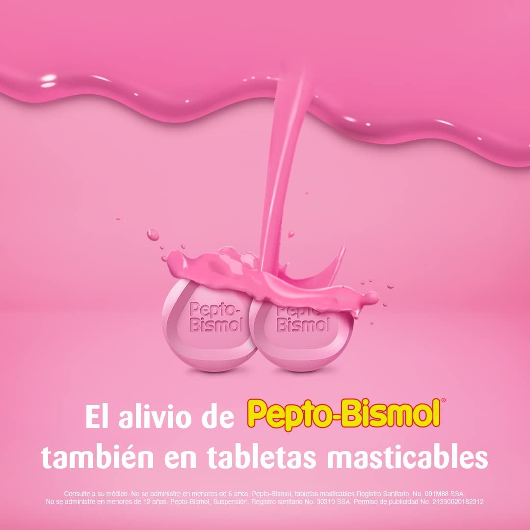Pepto Bismol - Pepto-Bismol Sabor Original Antiácido 100 tabletas masticables