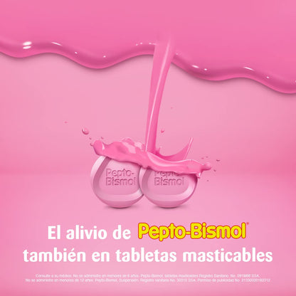 Pepto Bismol - Pepto-Bismol Sabor Original Antiácido 100 tabletas masticables