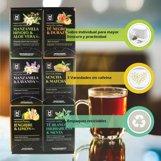 Members Mark - Member'S Mark Té Sabores Surtidos - 120 Piezas