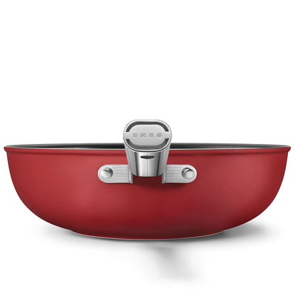 Smeg Cookware Rojo Wok de 12 pulgadas