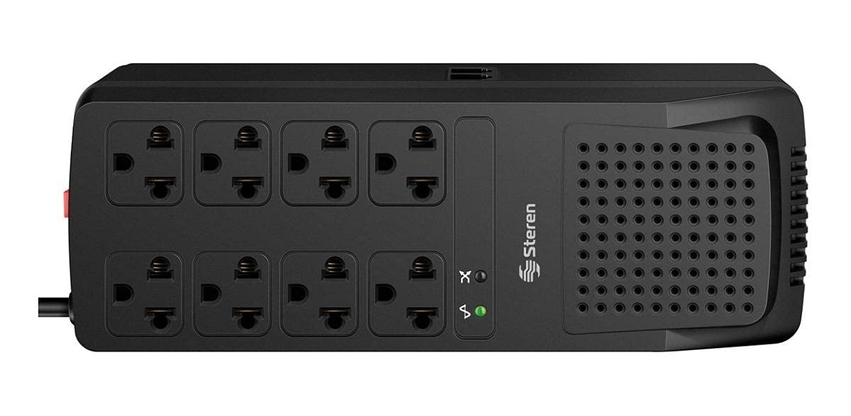 STEREN REG-1050 - Regulador de Voltaje (90-145V, 60 Hz, 120V, 60 Hz, 1000W, 140J)