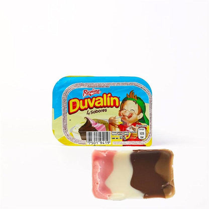Surtido Duvalín, 4 Cajas De Sabores: 12 Duvalines Avellana, Fresa, Vainilla y Cajeta. 18 Duvalines Avellana y Vainilla, 18 Duvalines Avellan, Fresa y Vainilla, 18 Duvalines Fresa y Vainilla, Candy para Snack