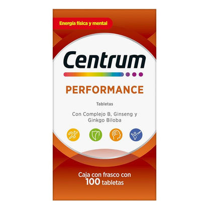 Centrum Performance Multivitaminico, Con Complejo B y Magnesio, 100 Tabletas
