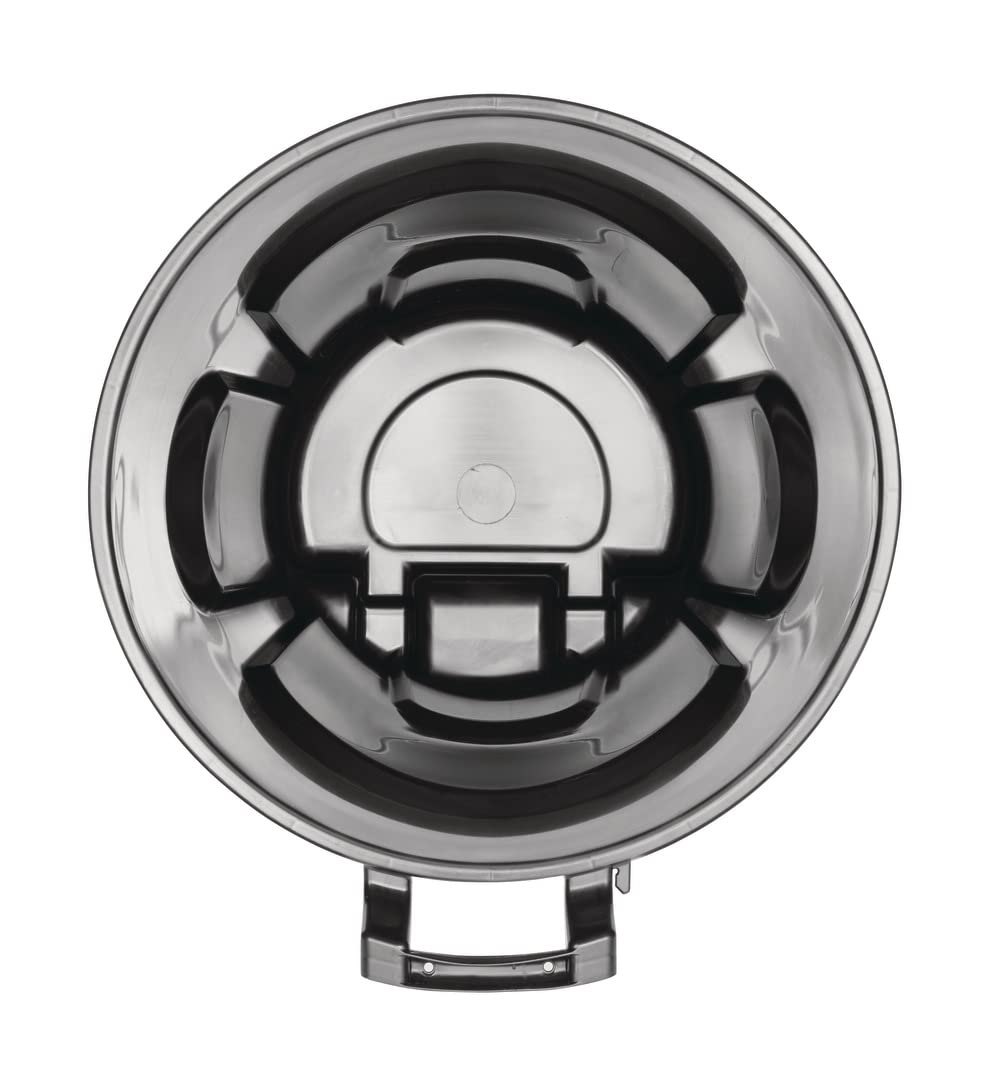 Rubbermaid Roughneck - Papelera enrollable, 32 galones, color negro