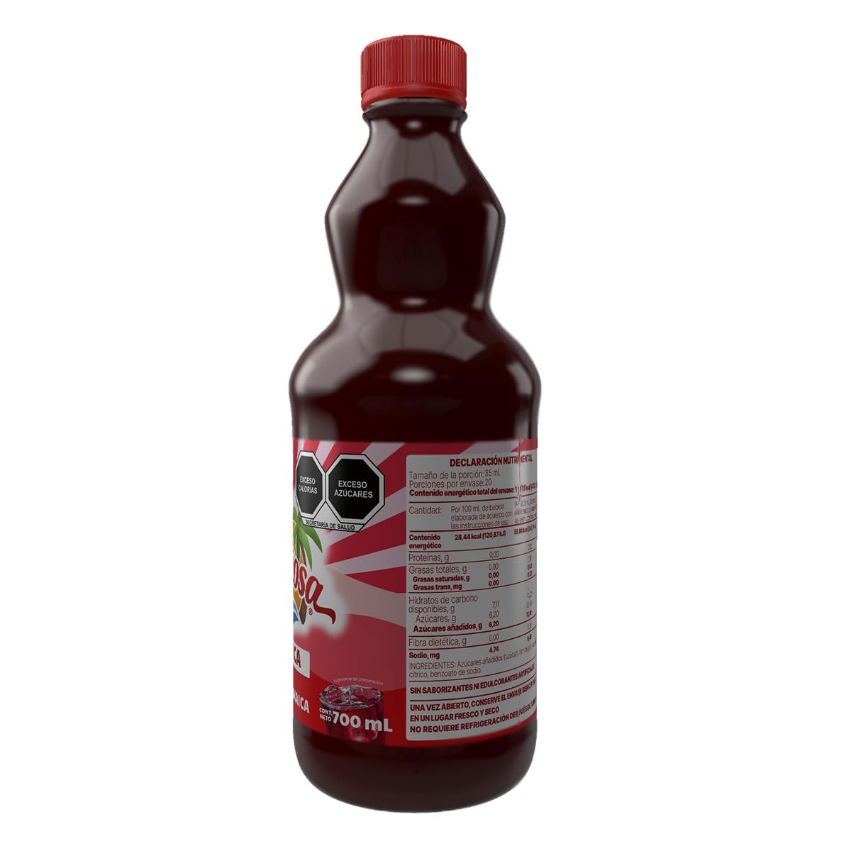 Concentrados Deliciosa - Concentrado para Preparar Bebidas Naturales, Botella de 700ml - Rendimiento de 4 Litros por Botella - Ingredientes 100% Naturales