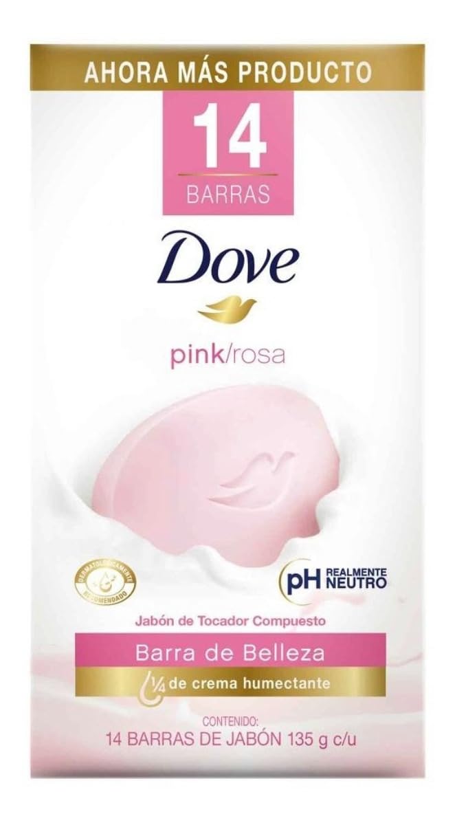 Unilever - Jabón En Barra Dove Pink 14p/135g