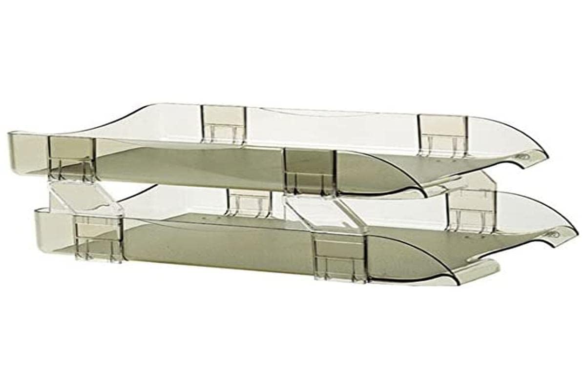 Sablon - Charola p/escrit 2 Niveles Humo Oficio