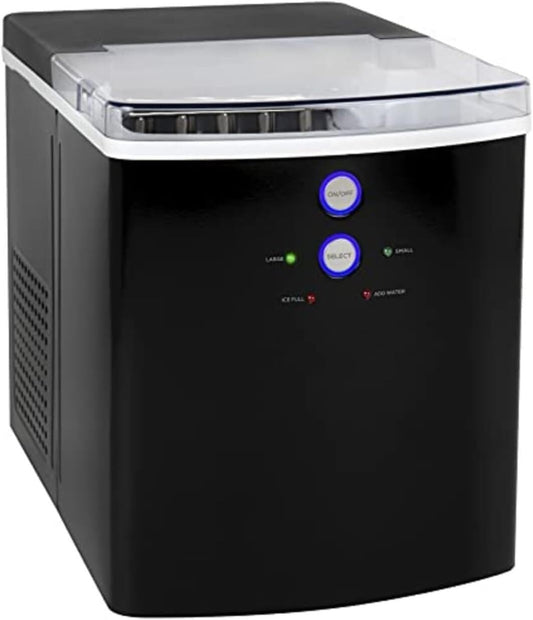 Máquina de hielo comercial for el hogar, eléctrica, portátil, automática, de gran capacidad, pequeña, inteligente, for exteriores