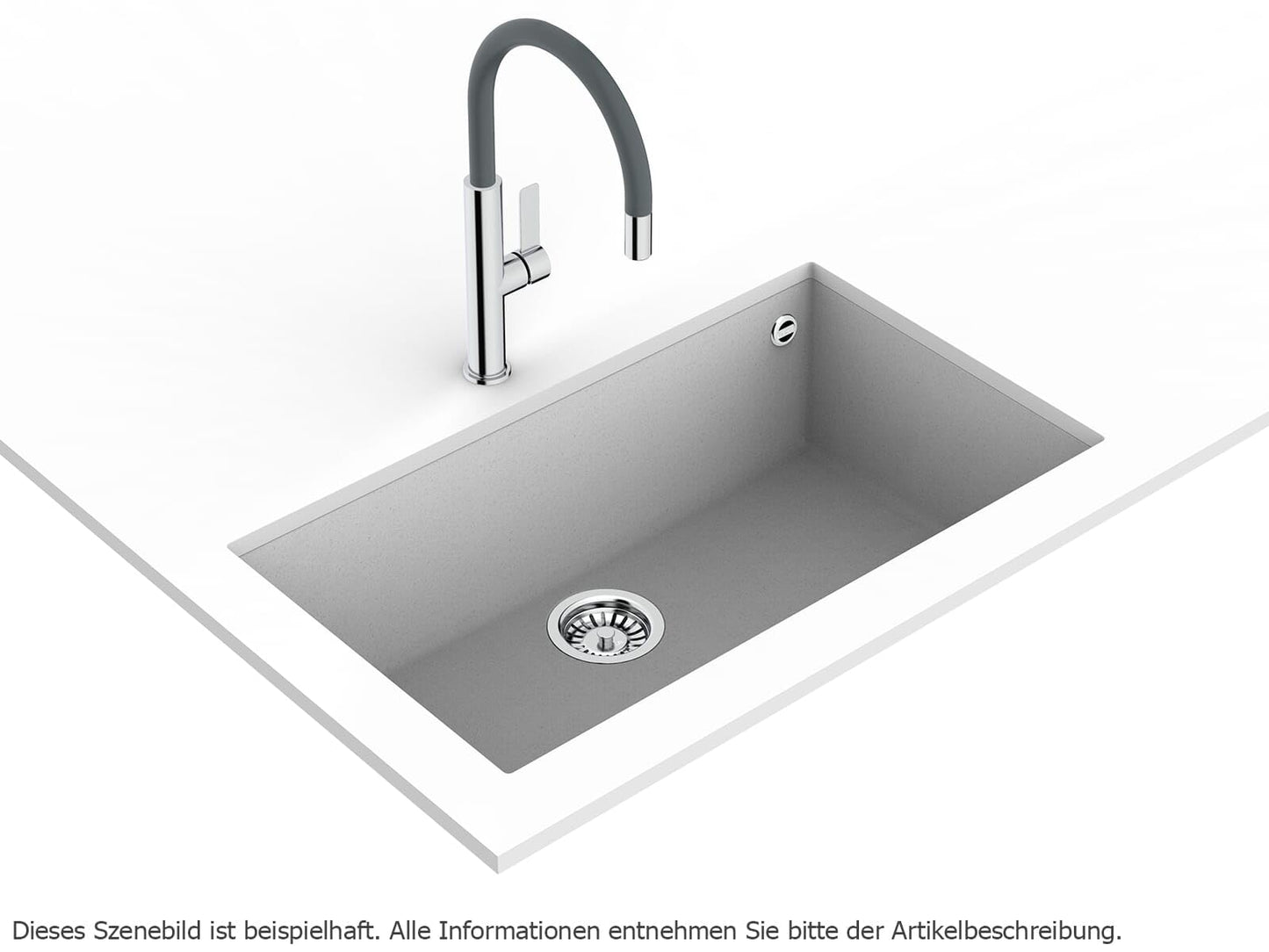 Monomando Teka FOT 995 BK Acabado Cormo y Gris Stone Grey