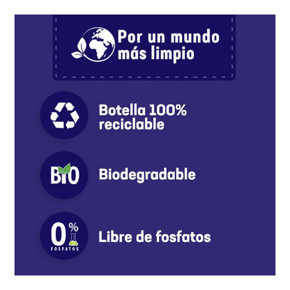 MAS - Color Detergente Líquido, 9L; Renueva el Color de la Ropa (120 Cargas) Especial para Mantener y Dar Vida a los Colores Intensos de las Prendas