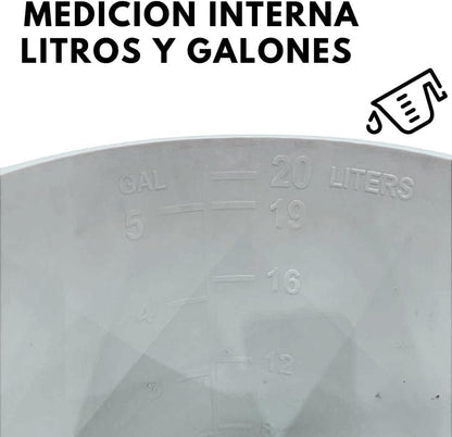 RIVARRO - Dispensador Portátil De Agua Para Bebidas Deportivas De 5 Galones Con Tapa Plana Enroscable, Naranja Brillante