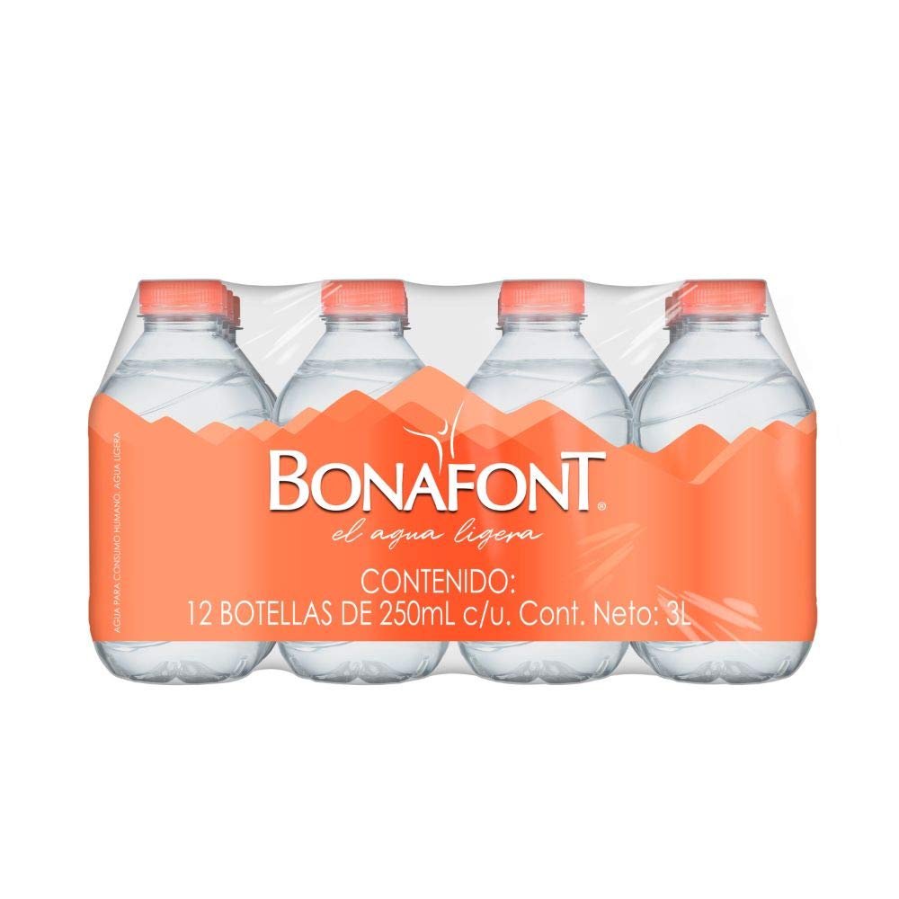 Bonafont, Agua, 330 ml, pack de 12