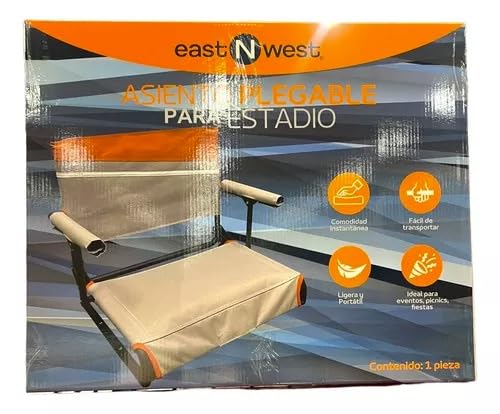 Clasicos Silla Móvil Portátil Asiento Plegable para Estadio, Gradas, EST N West