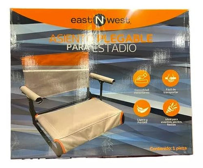 Clasicos Silla Móvil Portátil Asiento Plegable para Estadio, Gradas, EST N West