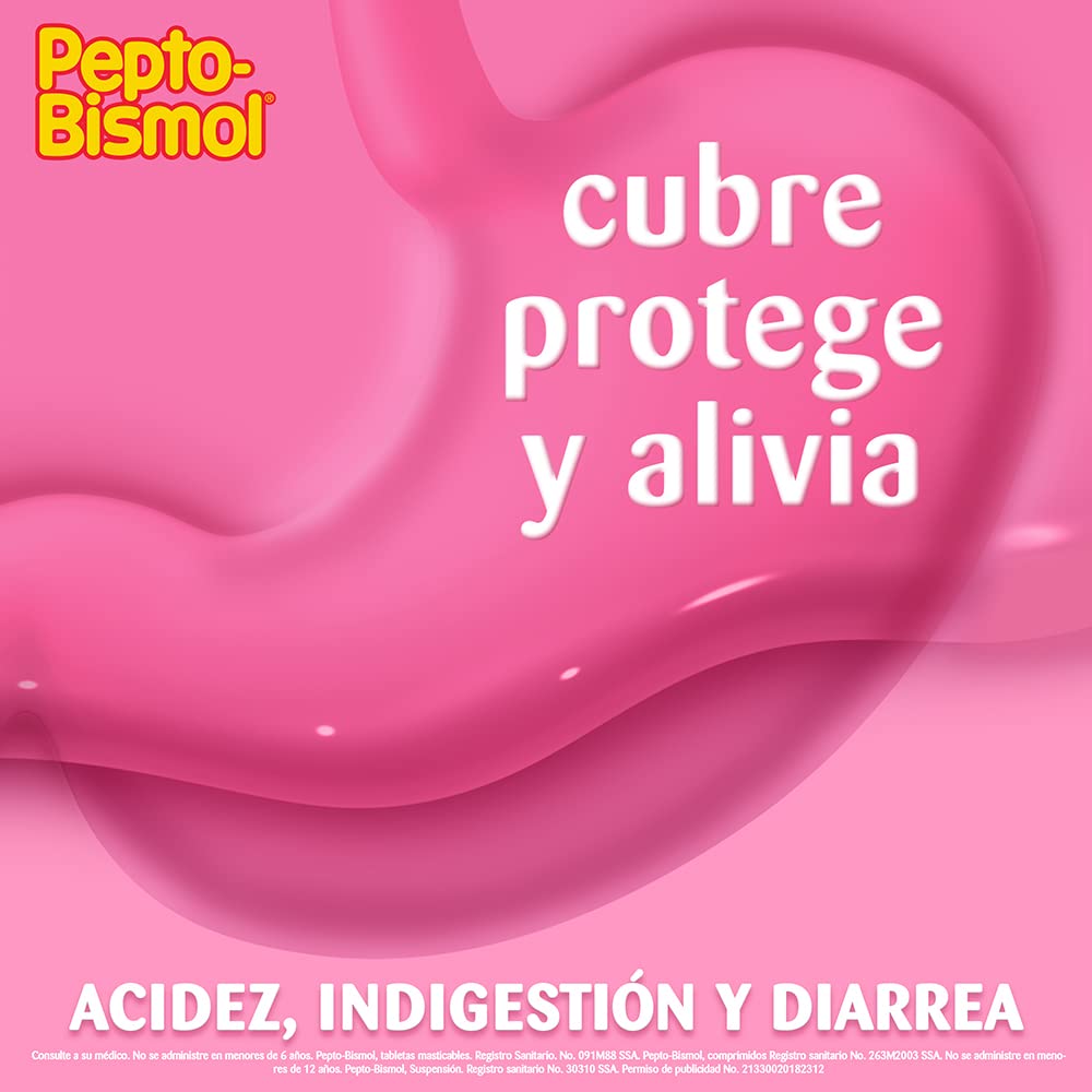 Pepto Bismol - Pepto-Bismol Sabor Original Antiácido 100 tabletas masticables