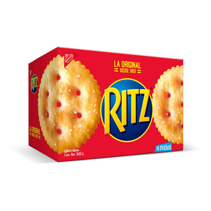 Ritz - Caja de Galletas 18 piezas, 1602 g (Paquete de 1), Marrón