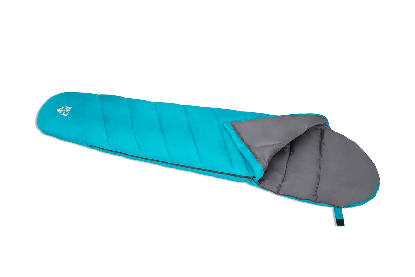 Bestway Bolsa de Dormir de 87" x 30" x 20"/2.20m x 75cm x 50cm Hiberhide 10 Sleeping Bag, Azul y Gris (Azul)