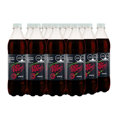 Dr Pepper Cherry 600 ml, Botella Pet (12 pack)
