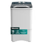 Hisense Lavadora WSFF1501, Semiautomática, 15 Kg, Temporizador de Lavado y Centrifugado, 55x52x91cm(AnchoxLargoxAlto), Blanco/Gris