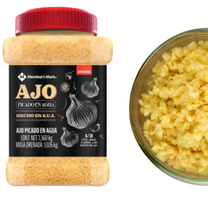 GAERO GLOBAL SOLUTION Ajo Picado En Agua Membe Mark By Gaero Shop | 1.36 Kg
