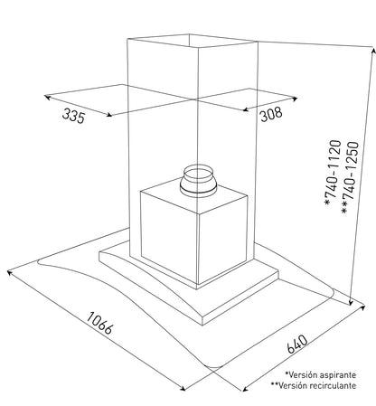 Campana Teka NC 1040 Isla 40494002