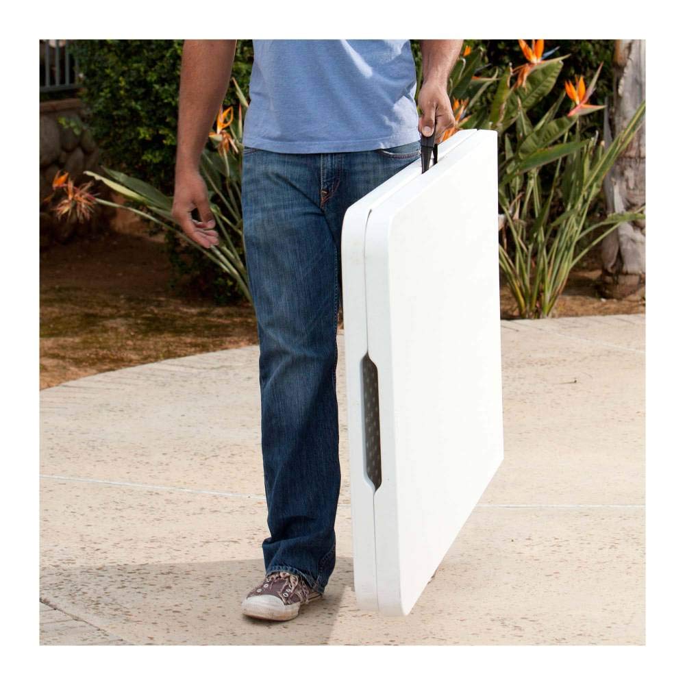 Lifetime - Lifetime Mesa Plegable por la Mitad de 1.5 m Color Blanca