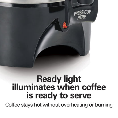 Hamilton Beach - Hamilton Beach 40519 - Urna de café (45 tazas, acero inoxidable)