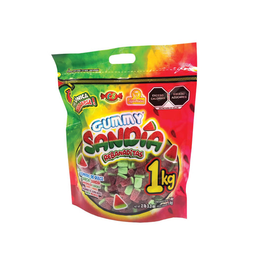 "GUMMY SANDIA REBANADITAS" Gomitas de dulce sabor sandia