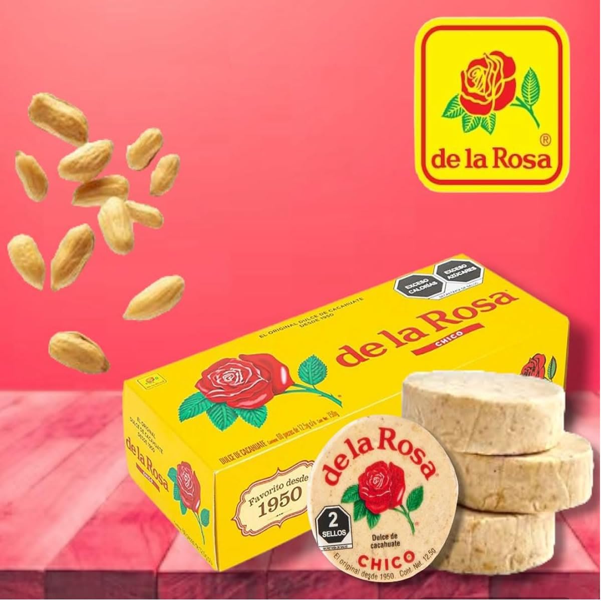 DE LA ROSA - De La Rosa Mazapanes - 60 Piezas De 12.5 G C/U