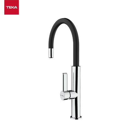 Teka TOP FOT 995 Negro - Grifo (Retirable, Negro, Grifos de palanca, Solo, 3/8", Tipo C)