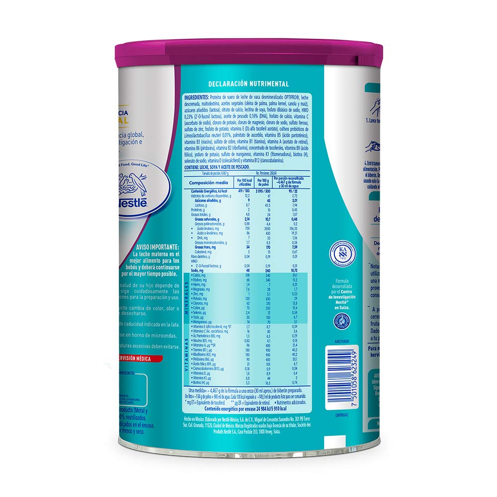 Nestle Nan Fórmula Infantil 2 Optipro, 1.2kg, Pack of 1