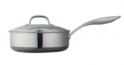 Westinghouse Olla de Acero Inoxidable con Tapa de Cristal Black Signature 24cm WCFP0130S24