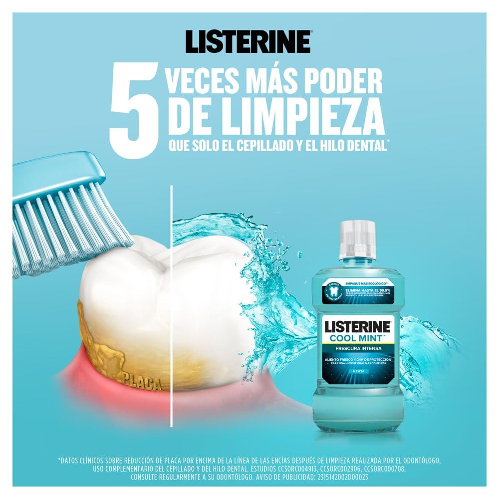 LISTERINE Enjuague Bucal Cool Mint 1 L