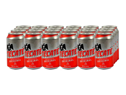 Tecate - Caja de Cerveza Tecate Roja Lata con 4 Six Pack de 355 ml