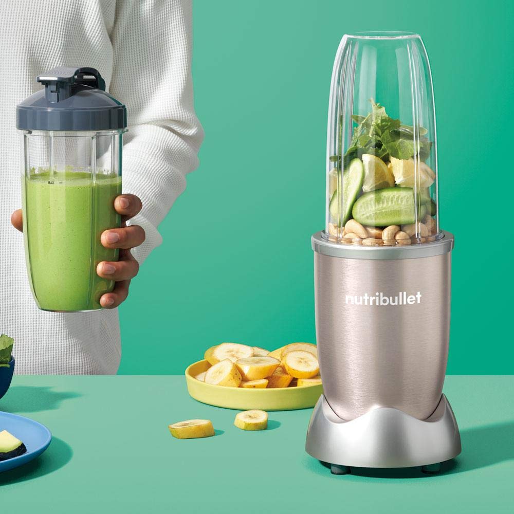 Nutri Bullet - Nutribullet Pro 900 Licuadora/Procesador de Alta Velocidad, color Champagne