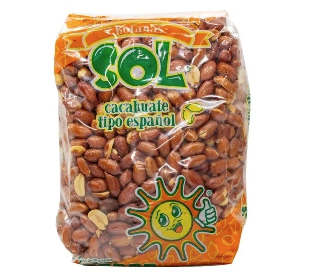 Dulces Cacahuate Español 1 kg Botanas Sol
